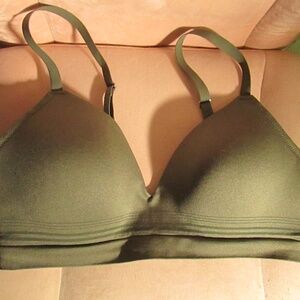 Olive Green Wireless Bra